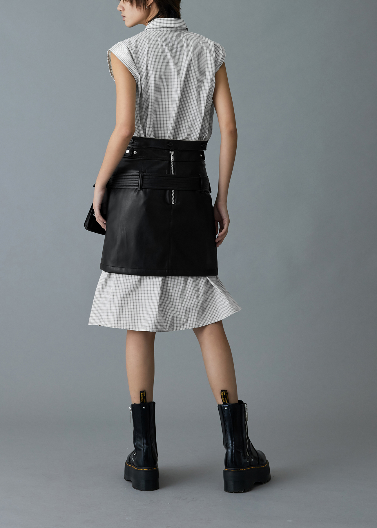 Faux Leather Mini Skirt